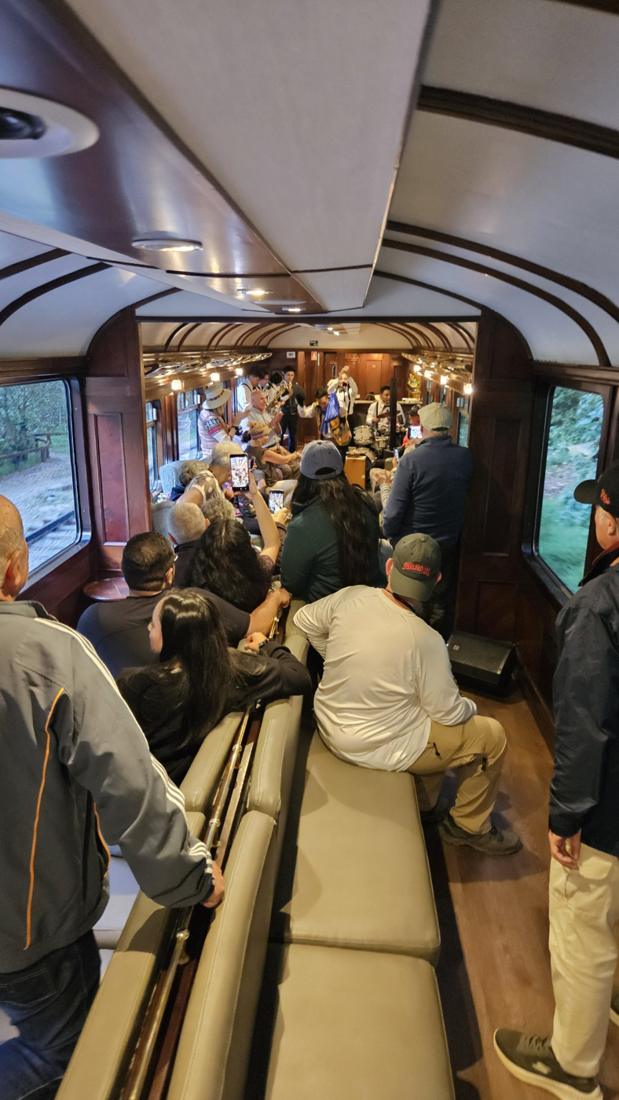En el tren a Machu Picchu
