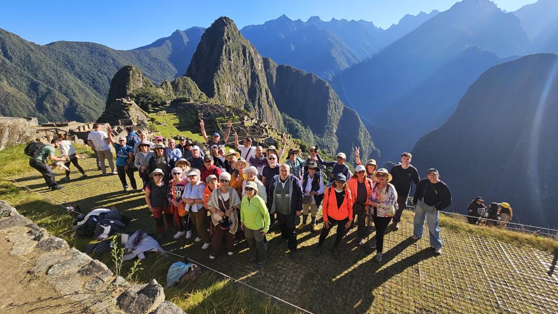 Machu Picchu, con nuestro grupo